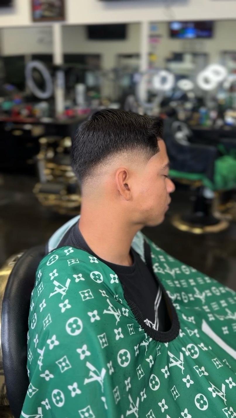 Fade and precision cut detail, look 5