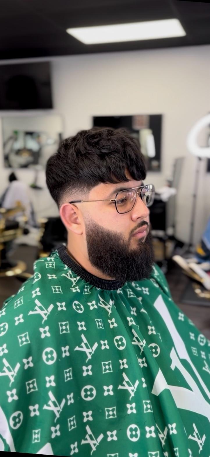 Fade and precision cut detail, look 7